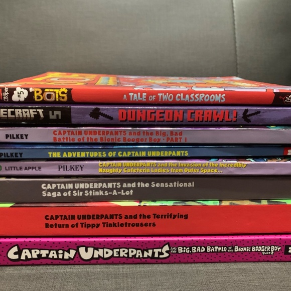 Captain Underpants, Bots, Minecraft book lot - Picture 2 of 2
